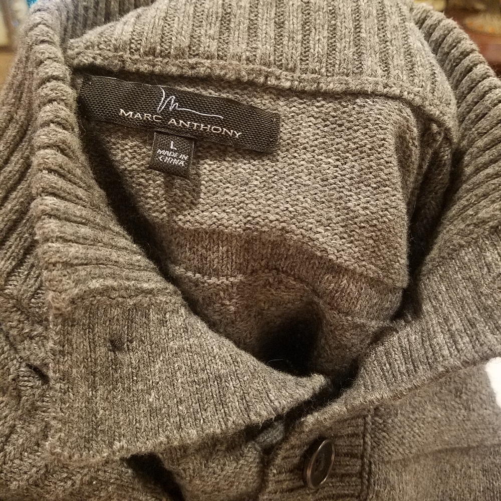 Marc Anthony Pullover Half Button Pullover Sweater - image 3